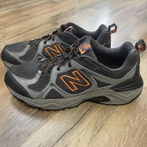New Balance MT481LC3 Men's Trail Running Shoes Size 12 Dark Grey Orange